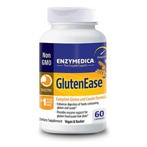 Enzymedica GlutenEase Digestive Aid 엔자메디카 글루틴이즈 다이제스티브 에이드 60캡슐, 60정, 1개