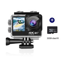 초미니 액션캠 브이로그 카메라 자전거블랙박스 유튜브용 fccwo 오리지널 h11 4k, h11 32GB, 옵션 8