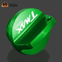 [해외]tmax560 로고 야마하 tmax 560 tech max 2020 2021 엔진 오일 필러 나사 커버 플러그 용 오토바이 엔진 오일 필러 캡, 아미 그린