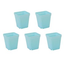 비닐하우스패드 보온재 제작 원터치 온실장 미니 조립식 캔디 색상 미니 스퀘어 플라스틱 식물 꽃 냄비 홈, 05 파란_02 Thick