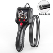 내시경 카메라 산업용 2.8 quotIPS 스크린 HD1080P 검사 보어스코프 IP68 방수 8mm/5.5mm LED 렌즈 자동차 파이프 하수도, [06] 30m, [03] P100-8MM Lens