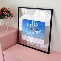 ga298-투명액자56CmX56Cm 헬로선샤인 화이트