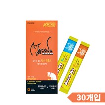 고양이파우치간식 닭가슴/가다랑어 1통 츄루 싱글족