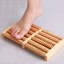 원목 발바닥 마사지기 지압 풋 롤러 가정용 사무실 발 안마기, 원목 발지압 롤러-FR27, 1개
