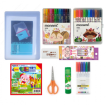 행복특가 문구 9종세트/초등입학 선물/유치원졸업선물/문구세트/신학기/졸업선물/조카선물, 남아용 1개