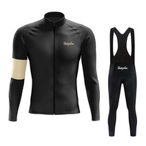 겨울라이딩복 스파이더자전거의류 쫄쫄이 져지Raphaful-남성용 긴 소매 사이클링 유니폼 세트 자전거 의류