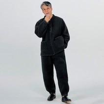 백제의 남성용 자수문양 누비 2피스 남성 개량 한복 남자 생활한복 승복 법복 절복