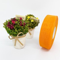 포장 리본 끈 제이제이리본 무지오간디D 15mm 25mm 40mm 28컬러 ( 길이 45M ) 공단리본, OD6
