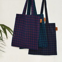 Daily Check Ecobag NAVY_BROWN