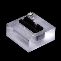 투명 아크릴 더블 링 디스플레이 스탠드 주얼리 스토어 쇼케이스 홀더 정리함, 한개옵션1, 한개옵션0