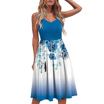 Floral Printing V Neck Women Dress Shirring Thin Sleeveless Spaghetti Strap Party Midi Dresses For Ladies Empire Платье Миди