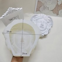 양초만들기 향초 캔들만들기 대형 메두사 헤드 실리콘 몰드 그리스 신화 캐릭터 동상 양초 만들기 비누, 01 Medusa mold