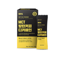 데이앤 MCT 오일 방탄커피 디카페인 커피믹스, 10g, 1개