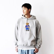 1998 월드컵 축구 국가대표유니폼 서포터즈 더 블루 곰돌이 캐릭터 기모 후드티셔츠 CHH-099