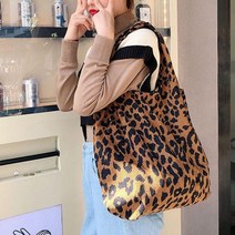 여성 데일리 패션 에코백 숄더백 레오파드 호피무늬