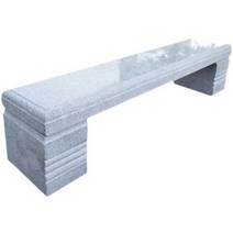 절 석재 의자 야외 조경 테라스 돌확 통석 석공예, 라운드 엣지 체어 길이 130 높이 48