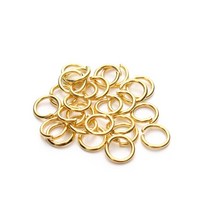 공예 부속 34 5 6 7 8 10 12mm 점프 링 스플릿 커넥터 Diy 쥬얼리 찾기 액세서리 만들기 도매 용품 200, 02 18K Gold_06 8mm