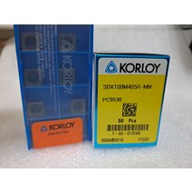 SDXT09M405R-MM PC9530 밀링인서트팁 10개 1통