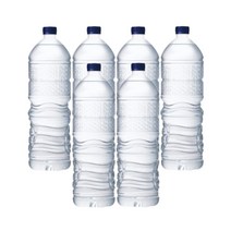 해태htb 강원평창수 무라벨 생수, 6개, 2L