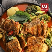 [외갓집] (냉동) 국내산 돼지 등뼈 푸짐한 진심 감자탕 2.5kg (XL) x 3팩