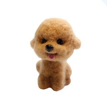블루선 DIY 양모펠트 니들만들기 크림푸들, 1개
