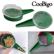 1pc 씨앗 파종기 디스펜서 스프레더 모종 파종 꽃 잔디 정원 심기 도구 수동 조절 5 파일에 대한 파종기, 없음