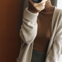 여성 양모 베스트 니트 조끼 가디건 가을/겨울 캐시미어 스웨터 터틀넥 울트라 얇은 파일 넥 울