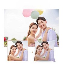 포토쿠션 얼굴 쿠션 사진 인형 주문제작 신박한선물, 우아한 새틴 특대 사각 베개(60X60cm)