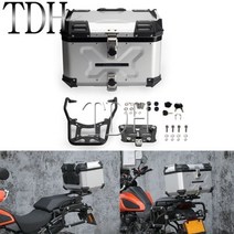 알루미늄탑박스 알루미늄 합금 박스 오토바이 트렁크 방수 테일 백 액세서리 팬 아메리카 1250 S 장착 키트 포함 42L 리어