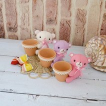 테디베어 미니바스켓 diy.삼수니다락방, 연보라