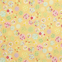 유와 마츠야마 아츠코 시리즈 도트 수입 퀼트 프린트원단 5 color, D-옐로우