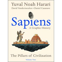 (영문도서) Sapiens: A Graphic History Volume 2: The Pillars of Civilization Hardcover, Harper, English, 9780063212220