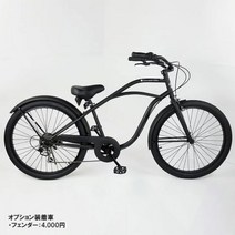 비치크루져 할리 26인치 6단 레저용 자전거 치카노스타일 복고풍 일본식 취미용 클래식 바이크