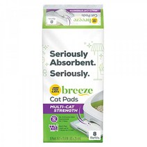 Purina Tidy Cats 고양이 모래 액세서리 BREEZE 패드 리필 팩 멀티 고양이 모래 - 8개 가방