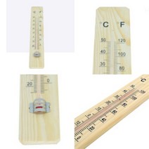 ★LUCKY♡ 원목 온도계 (화씨&섭씨) 실외온도계 실험실온도계 실내온도계