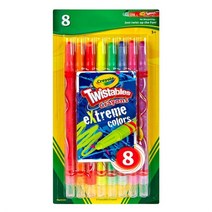 트위스트 색연필 익스트럼칼라 8색 미니색연필 칼라색연필