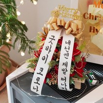 겨울 감성 미니 화환 [승진 개업 축하화환 조화]