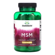 스완슨 MSM 식이유황 1500mg 120정, 1개, 120개
