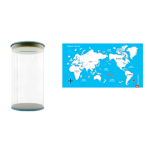 에코에듀 어린이 저금통 만들기 세계지도 집콕미술, 1개