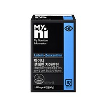 루테인지아잔틴 5:1 눈영양제 메리골드꽃 지용성색소 황반변성 시력저하 건조한눈 루테인 지아잔틴 빌베리 오메가3 식약처인정 일양약품, 2개, 1000mg 60캡슐