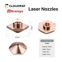 용접노즐 용품 Ultrarayc Bodor 파이버 레이저 노즐 싱글 & 이중 층 Dia.25mm H15mm M11 Precitec 커팅 헤드용 111674, Double Layer_1.5mm