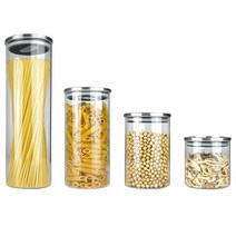 에브리윅 내열유리 파스타면 보관 원두 용기 캐니스터, 500ml