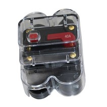 Car Audio Inline Circuit Breaker Fuse for System Protection 12V DC Waterproof, [01] 40A, 1개