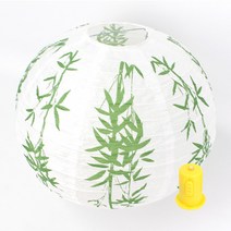 더담고 그린대나무 한지등갓 종이등 전통 한옥 조명 한지전등, 2. 한지등갓+흰색전구1개