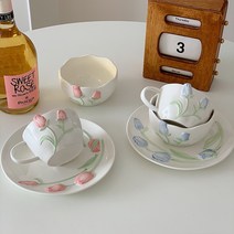 메종오브젯 북유럽 엔틱 커피잔 입체 디자인 유니크한 스타일 찻잔세트 2color, Pink (cup)