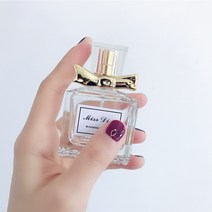 향수병 글라스 휴대용 향수병 30ml 리본 빈병 누르기압분무, 30ml 활 골드