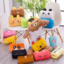 여행 기내 편의용품 트래블 코튼 5종세트 사무실 핸드워머 마약 등받이 팔 베개 쪽잠 낮잠 책상, 디자인랜덤발송