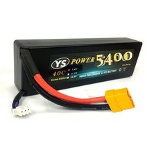 [2셀 리포배터리] 5400mAh 7.4V 60C~120C HD CASE LIPO /XT90