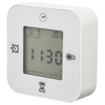 이케아 KLOCKIS 클로키스 시계 온도계 알람 타이머 화이트 502.770.05, Clock