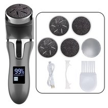 탁상 그라인더 벨트 샌더 샌딩기 충전식 전기 발 파일 전기 페디큐어 샌더 7 방수 발 캘러스 리무버 피트 죽은 피부 굳은 살 관리 도구, 5 헤드 블랙